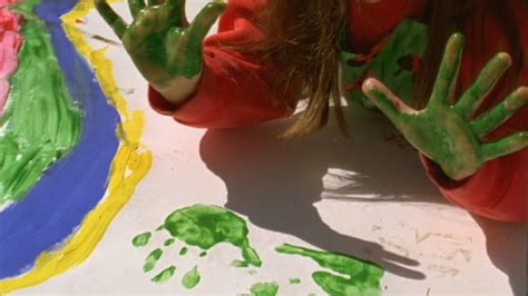 4 girls finger painting|4 Girls Finger Painting Pictures stock videos and footage